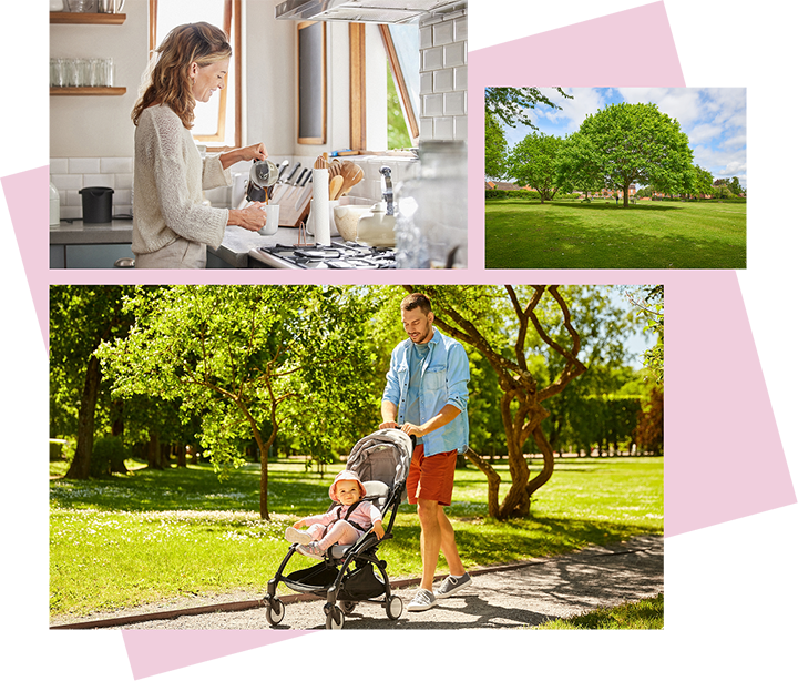 Collage of images showing the different key features the proposals aim to deliver.